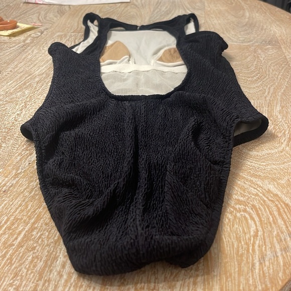 Vintage Jantzen textured swimsuit black small vintage size 8 - Picture 4 of 5